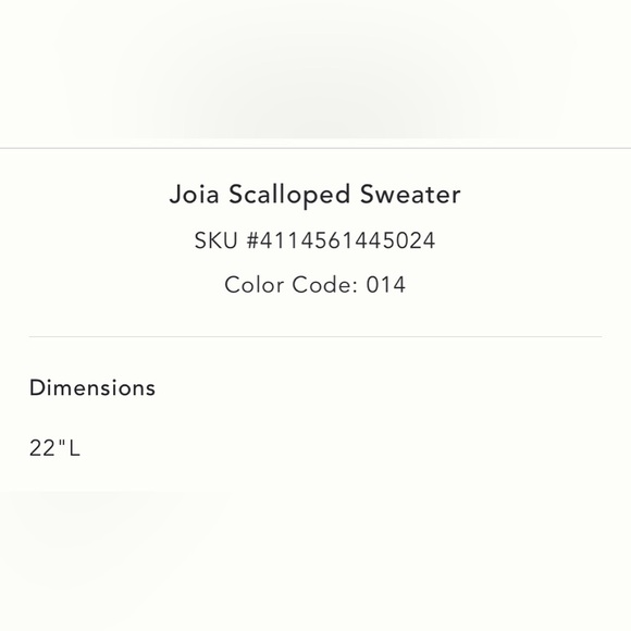 Anthropologie Lucy Paris joia scalloped sweater medium beige tan neutral - Picture 9 of 17